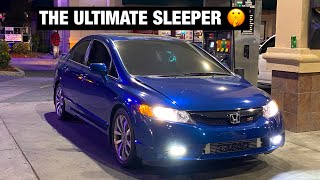 CRAZY Street Pulls In 400HP Honda Civic Si (ULTIMATE SLEEPER) 🤯