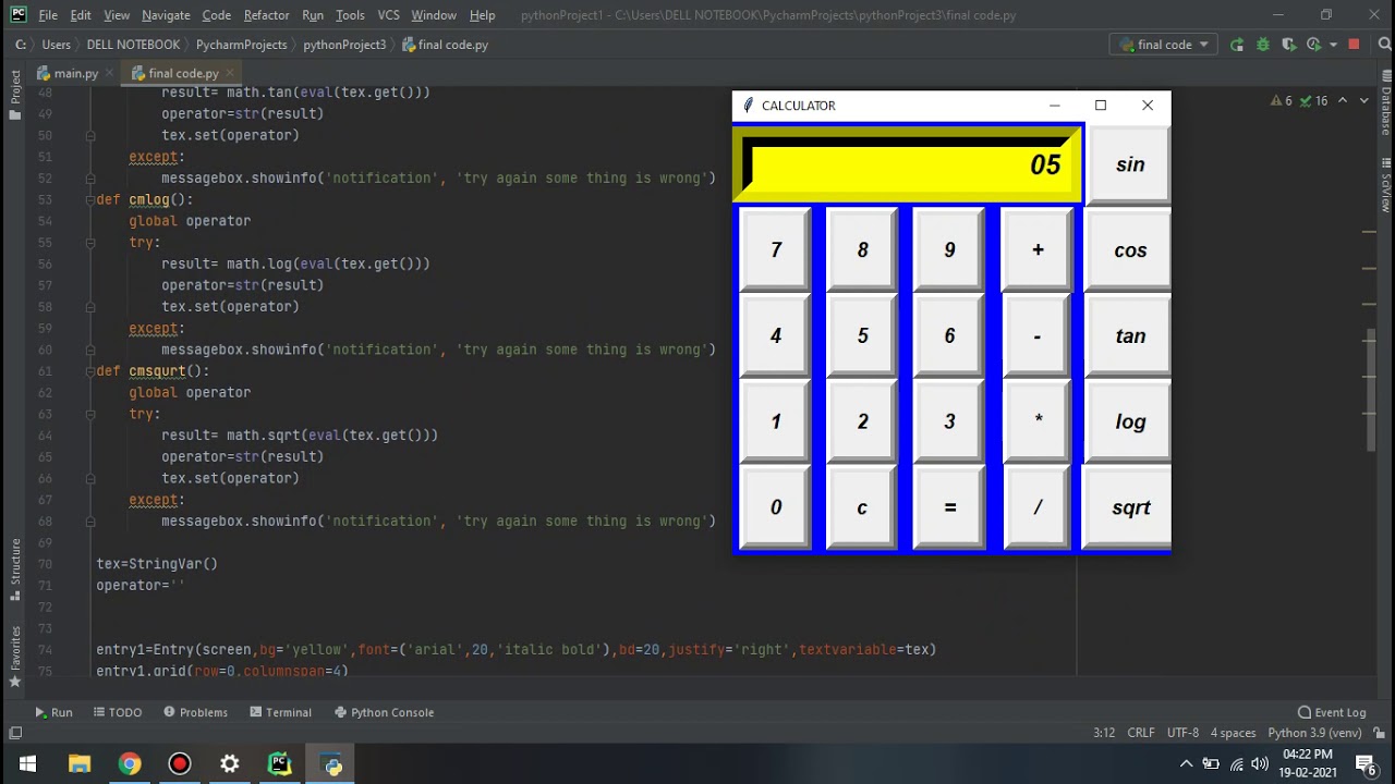 Creating A Simple Calculator In Python Tkinter Gui Using Pycharm – Eroppa