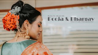 Dhaga Dhaga | Pooja & Bhargav | Wedding Highlight 2023 |  Marathi Song.