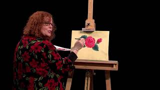 Lucy's Big Beautiful World of Painting - One Stroke Rose