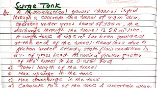 Unit:5 | Regulatory Structure | Design of Surge Tank | TU,PU,KU,PoU | Prashant YT | Hydropower Eng |