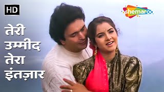 Teri Umeed Tera Intezar | Deewana (1992) | Rishi Kapoor, Divya Bharti | Kumar Sanu |  Romantic Songs