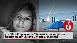 ¡Insólito! En playas de Cartagena una mujer fue alcanzada por un rayo y murió al instante