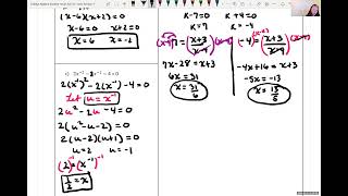 Solutions to College Algebra Practice Test 1
