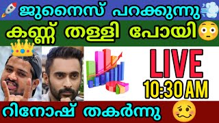 🔴Live Voting Results🔴10:30 am 🚀ജുനൈസിക്ക ഇതെങ്ങനെ സാധിച്ചു 💥റിനോഷ്🥹🥹 #biggbossmalayalam #asianet