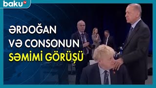 Ərdoğan və Consonun səmimi görüşü - BAKU TV