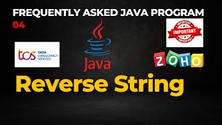 Frequently Asked Java Program 04: Reverse A String #coding #java #interview