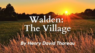 The Village from Walden by Henry David Thoreau: English Audiobook with Classic Text on Screen