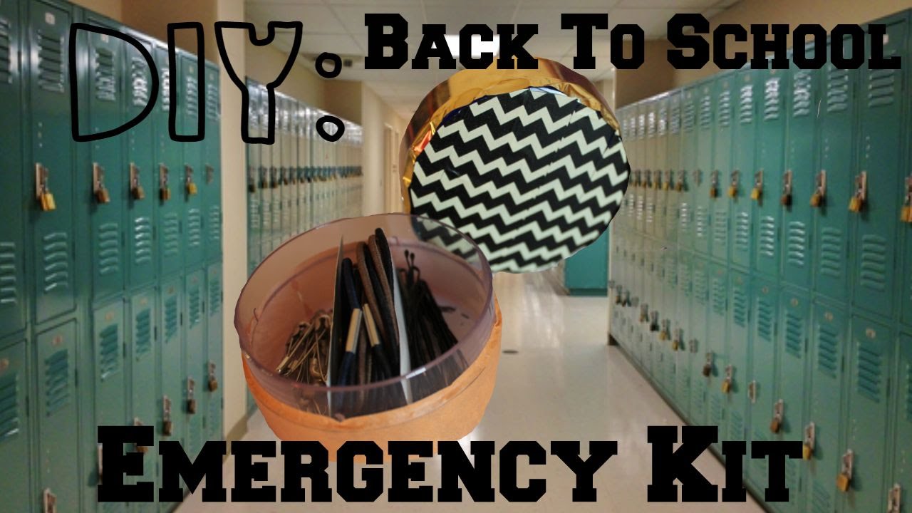 Diy Emergency Kit Back To School Youtube