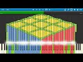 rubik s cube synthesia midi art