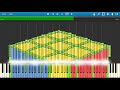 rubik s cube synthesia midi art