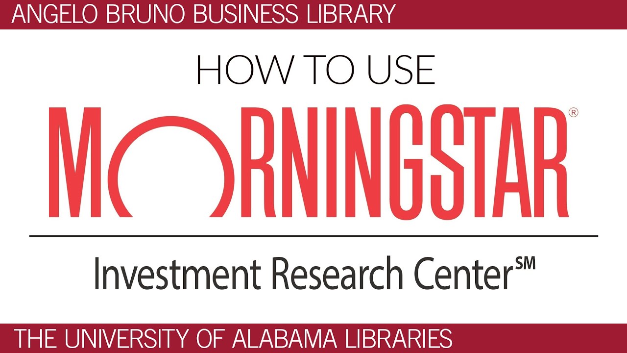 How To Use Morningstar Investment Research Center - YouTube