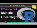 Multiple Linear Regression in R | R Tutorial 5.3 | MarinStatsLectures