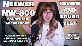 Neewer NW-800 Review/Sound test - Is this cheap microphone worth buying?