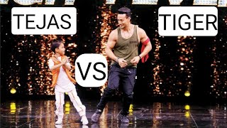 tiger shroff vs tejas ll dance plus challenge ||#tigershroff