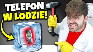 Ekstremalny TEST LEGENDARNEGO TELEFONU! *zamrożony w bryle lodu*