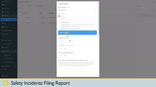 Safety Incidents Filing Report Web