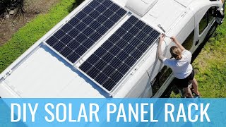 Building a DIY Solar Panel Roof Rack! Ram ProMaster Van Build Conversion - Episode 8 | Jason Klunk