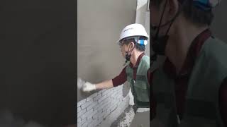 벽미장 벽돌미장 초벌정벌미장 아파트 기계실 미장 plastering work ㆍ단카이미장초보미장 beautiful house love and 초보미장 safety Korea hot