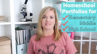 Homeschool Record Keeping | How to Make a Homeschool Portfolio for High School Middle or Elementary