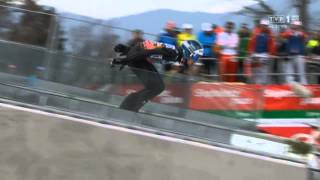 PŚ Planica 2015 - Michael Hayboeck 242 m Crash Fall 1st round