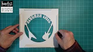 How to Assemble a Light Box SVG Template. Shadow Box SVG template assembly. Light box tutorial.