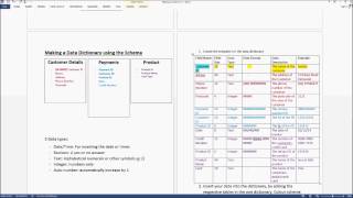 Data Dictionary + Schema