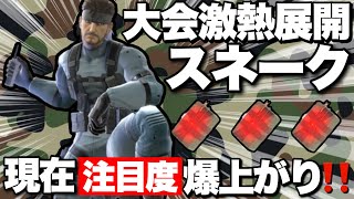 【回避不可】スネークにしか出来ない“崖下C4粘着爆撃“が相手に対処の隙を与えないぞ！【スマブラSP】