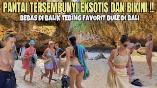 PANTAI TERSEMBUNYI, EKSOTIS, BEBAS DI BALIK TEBING ULUWATU | PANTAI SULUBAN BALI | FAVORIT BULE