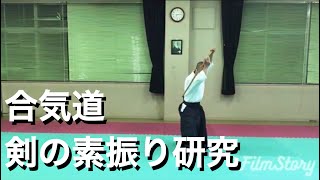 合気道 剣 素振り 研究 Aikido Ken Suburi Study