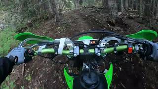 High Mountain Single Track! #kawasaki