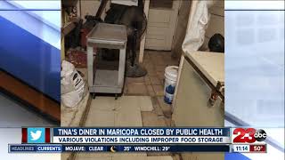 Tina's Diner in Maricopa closed by Public Health Department