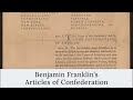 Benjamin Franklin's Articles of Confederation