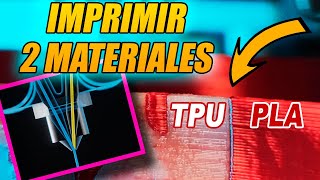 IMPRIMIR 2 materiales a la vez!. Impresora 3D CETUS 2