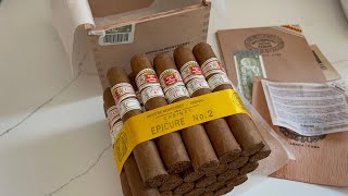 Cuban Hoyo de Monterrey Epicure No. 2 Cigar Unboxing Habanos S.A.