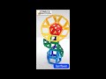 condis magnetic blocks magnetische bausteine model sun flower sonnenblume flor del sol