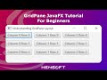 GridPane JavaFX Tutorial for Beginners