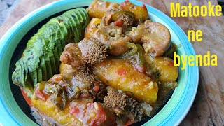 How to cook ugandan food /Yiga okufumba amatooke ne byenda #offal #ugandankitchen #ugandanfood