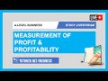 A-Level Business | Study Livestream | Measurement of Profit & Profitability