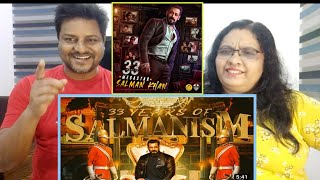 33 Years of Salman Khan Mashup video Reaction | Tribute to Salman Khan | 33 years of salmanisn video