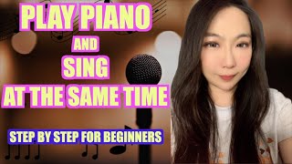 Reflection Piano Vocal Step by Step Tutorial - Play Piano and Sing at the same time