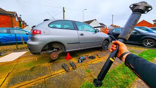 How to Change Rear Shock Absorbers and Coil Springs | SEAT Ibiza 2002-2007 MK3 6L