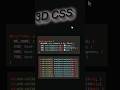Glowing 3D Text Effect | CSS #css #glowing #coding #effects