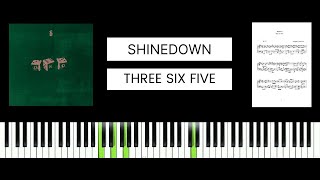 Shinedown - Three Six Five (BEST PIANO TUTORIAL \u0026 COVER)