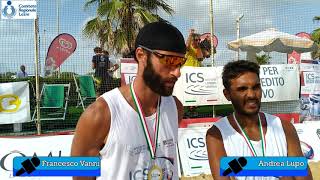 #ICSBeachTour - l'intervista ai campioni regionali Lupo-Vanni