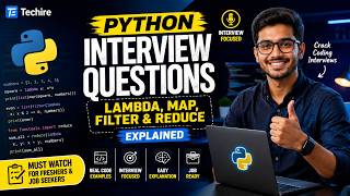 Python Interview Questions | Lambda, Map, Filter & Reduce Explained