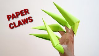How to make Paper Claws, very easy paper diy crafts,halloween crafts