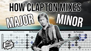 How Eric Clapton Mixes Major & Minor Pentatonic/Blues Scales! (fretLIVE Lesson & Theory Deep Dive)