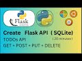 Flask REST API with SQLite Database (Full Tutorial) | Build a Todos App with SQLAlchemy