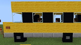 How to make a school bus in minecraft